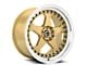 Spec-1 SPT-21 Gold with Machine Lip Wheel; 17x8; 30mm Offset (05-09 Mustang GT, V6)