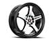 Spec-1 SPT-31 Gloss Black and Machined Wheel; 18x8.5; 38mm Offset (99-04 Mustang GT, V6)