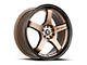 Spec-1 SPT-31 Matte Bronze and Black Lip Wheel; 18x8.5; 38mm Offset (99-04 Mustang GT, V6)