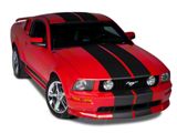 SpeedForm Lemans Stripes; Matte Black; 12-Inch (05-09 Mustang)