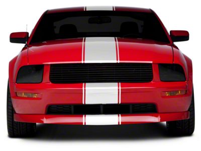 SpeedForm Super Snake Style Stripes; White (05-09 Mustang)