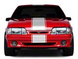 SpeedForm Super Snake Style Stripes; White (79-93 Mustang)