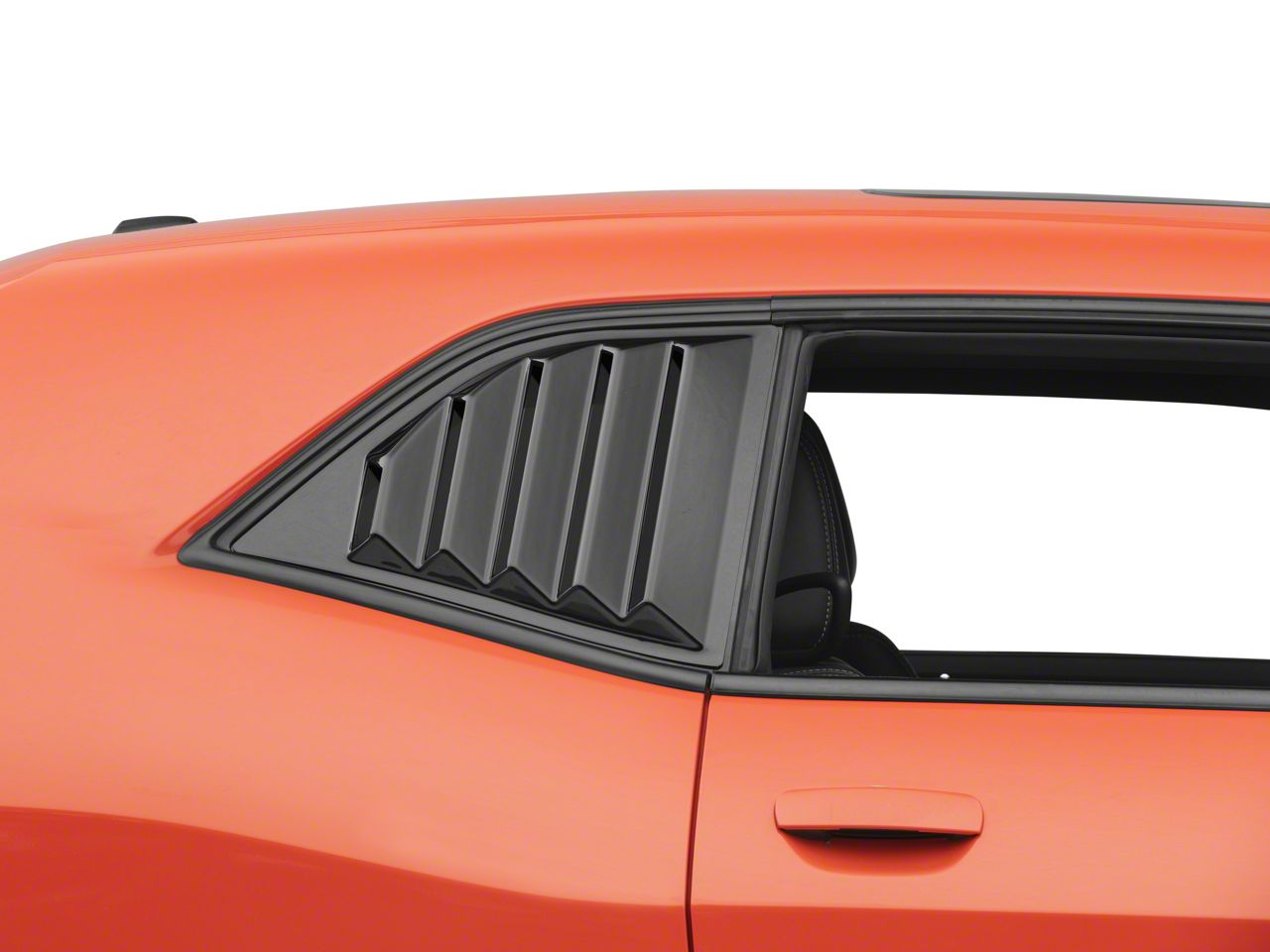 SpeedForm Challenger Quarter Window Louvers; Gloss Black CH3548 (08-23  Challenger) - Free Shipping