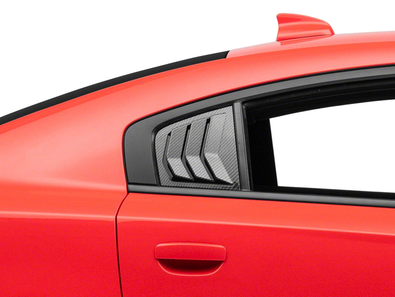 SpeedForm Charger Quarter Window Louvers; Carbon Fiber Look CR5859-CF  (11-23 Charger) - Free Shipping