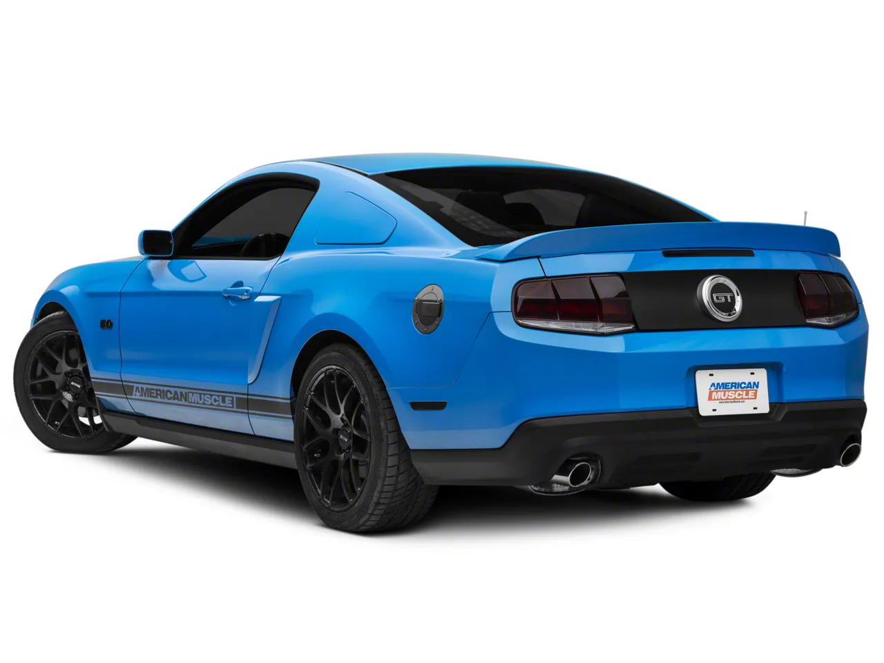 SpeedForm Mustang Decklid Blackout Decal; Matte Black 397609 (10-14 ...