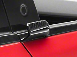 SpeedForm Exterior Door Handle Trim; Black Carbon Fiber (21-25 Mustang Mach-E)