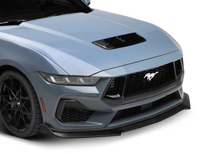 SpeedForm 3-Piece Chin Spoiler; Matte Black (24-25 Mustang GT, EcoBoost)