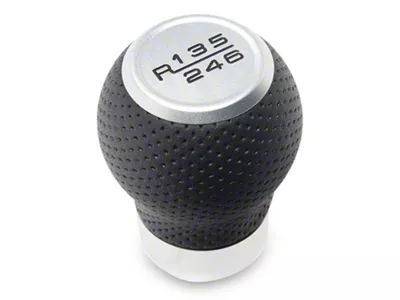 SpeedForm 6-Speed Shift Knob; Silver (24-25 Mustang GT, Dark Horse)