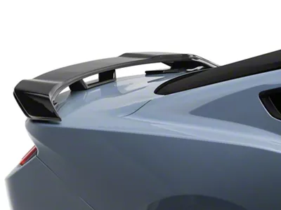 SpeedForm Dark Horse Style Rear Spoiler; Gloss Black (24-25 Mustang Fastback)