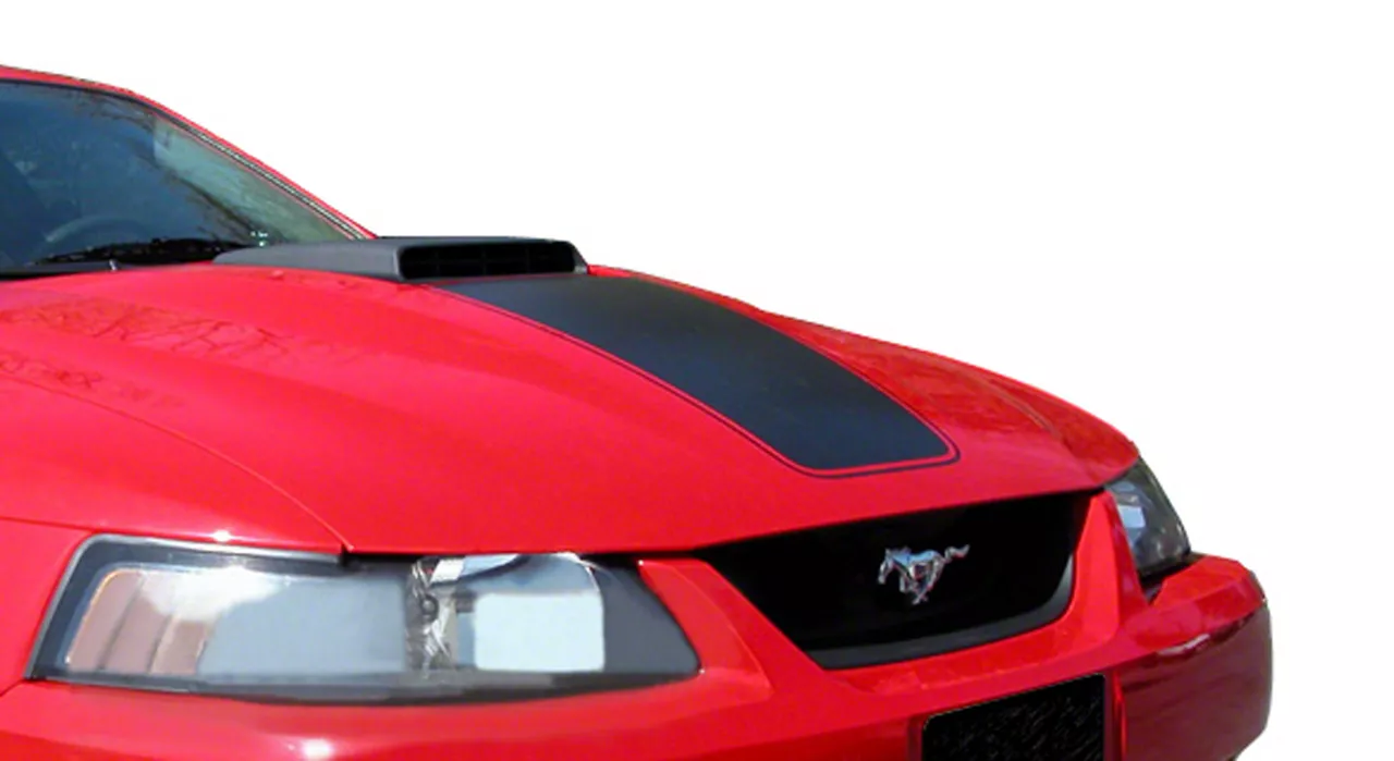 Sec Mustang Mach Hood Decal Matte Black Mustang Mach