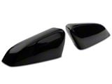 SpeedForm Mirror Covers; Gloss Black (10-14 Mustang V6)