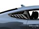 SpeedForm Sport Quarter Window Louvers; Gloss Black (24-25 Mustang Fastback)