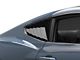 SpeedForm Sport Quarter Window Louvers; Gloss Black (24-25 Mustang Fastback)