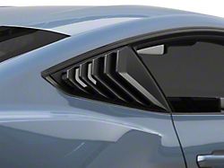 SpeedForm Sport Quarter Window Louvers; Matte Black (24-25 Mustang Fastback)