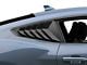 SpeedForm Sport Quarter Window Louvers; Matte Black (2024 Mustang Fastback)