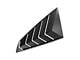 SpeedForm Sport Quarter Window Louvers; Matte Black (2024 Mustang Fastback)