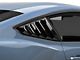 SpeedForm Vintage Quarter Window Louvers; Gloss Black (2024 Mustang Fastback)