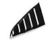 SpeedForm Vintage Quarter Window Louvers; Gloss Black (2024 Mustang Fastback)