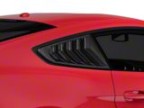 SpeedForm Sport Quarter Window Louvers; Carbon Fiber Appearance (15-23 Mustang Fastback)