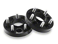 SR Performance 25mm Hubcentric Wheel Spacers; Black (15-24 Mustang)