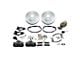 SSBC-USA Rear Drum to Disc Brake Conversion Kit with Cross-Drilled/Slotted Rotors; Black Calipers (87-92 Mustang)