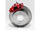 SSBC-USA Rear Drum to Disc Brake Conversion Kit; Red Calipers (87-92 Mustang)