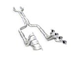 Stainless Power 1-7/8-Inch Catted Long Tube Headers with AFM Valve Delete Plate; Factory Connect (16-24 Camaro SS w/ Factory or Stainless Works Axle-Back Exhaust)