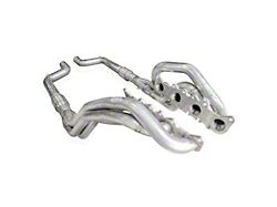 Stainless Power 1-7/8-Inch Catted Long Tube Headers; Aftermarket Connect (15-24 Mustang GT, Dark Horse)