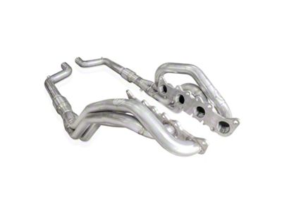 Stainless Power 1-7/8-Inch Catted Long Tube Headers; Aftermarket Connect (15-24 Mustang GT, Dark Horse)