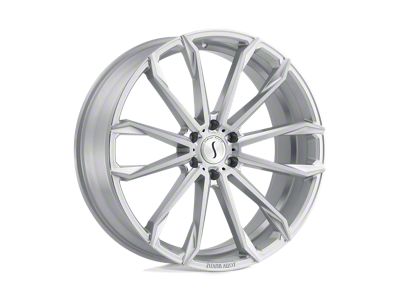 Status Mastadon Silver with Brushed Machined Face Wheel; 24x9.5 (06-10 Charger)