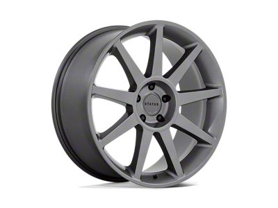 Status Mammoth Matte Anthracite Wheel; 22x9.5; 30mm Offset (10-15 Camaro, Excluding ZL1)