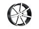 Status Journey Gloss Black with Machined Face Wheel; 22x9.5; 15mm Offset (16-24 Camaro)