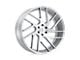 Status Juggernaut Silver with Brushed Machined Face Wheel; 24x9.5; 30mm Offset (16-24 Camaro, Excluding SS w/ 6-Piston Front Calipers & ZL1)