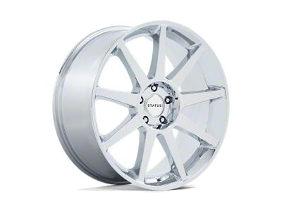 Status Mammoth Chrome Wheel; 22x9.5; 30mm Offset (16-24 Camaro, Excluding SS w/ 6-Piston Front Calipers & ZL1)