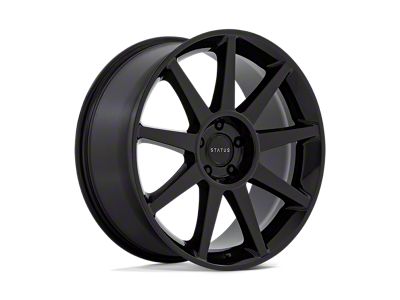 Status Mammoth Gloss Black Wheel; 22x9.5; 30mm Offset (16-24 Camaro, Excluding SS w/ 6-Piston Front Calipers & ZL1)