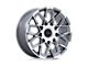 Status Matrix Anthracite Mirrored Wheel; Rear Only; 24x10 (16-24 Camaro, Excluding SS w/ 6-Piston Front Calipers & ZL1)