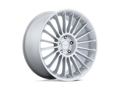 Status Venti Gloss Silver Wheel; 22x9.5; 30mm Offset (16-24 Camaro, Excluding SS w/ 6-Piston Front Calipers & ZL1)