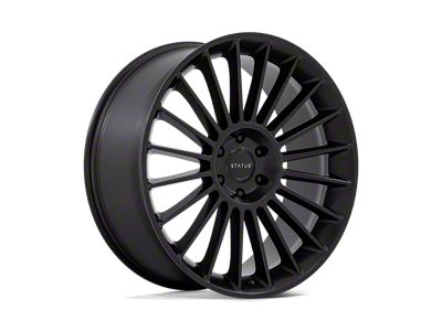 Status Venti Matte Black Wheel; Rear Only; 24x10; 35mm Offset (16-24 Camaro, Excluding SS w/ 6-Piston Front Calipers & ZL1)