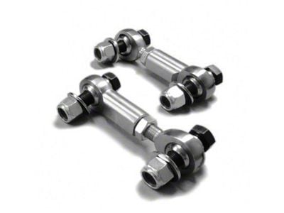 Steinjager Adjustable Duty Front Sway Bar End Links; Chromoly Heims (01-04 Corvette C5 Z06)