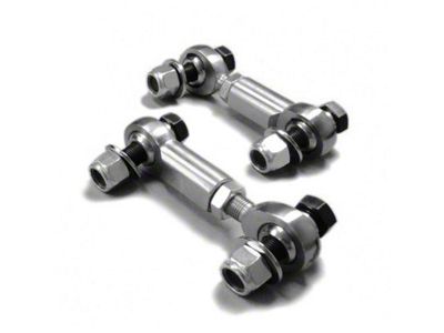 Steinjager Adjustable Duty Front Sway Bar End Links; Chromoly Heims (05-13 Corvette C6)