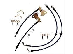 Stifflers Clear Stainless Steel Brake Hose Kit; Front and Rear (07-14 Mustang GT500)