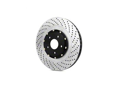 StopTech 2-Piece AeroRotor and Hat Drilled Rotor; Front Passenger Side (12-15 Camaro ZL1)
