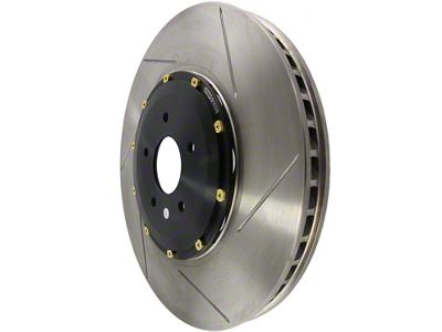 StopTech 2-Piece AeroRotor and Hat Drilled Rotor; Rear Driver Side (10-15 Camaro SS; 12-24 Camaro ZL1)