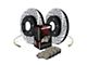 StopTech Sport Axle Drilled and Slotted Brake Rotor, Pad and Brake Line Kit; Rear (98-02 Camaro)
