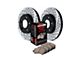 StopTech Sport Axle Slotted and Drilled Brake Rotor and Pad Kit; Front (10-15 Camaro SS)