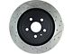 StopTech Sport Drilled and Slotted Rotor; Rear Driver Side (10-15 Camaro SS; 12-24 Camaro ZL1)