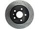 StopTech Sport Drilled and Slotted Rotor; Rear Driver Side (16-24 Camaro LS, LT, LT1)