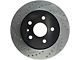 StopTech Sport Drilled and Slotted Rotor; Rear Passenger Side (16-24 Camaro LS, LT, LT1)