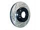 StopTech Sportstop Cryo Drilled and Slotted Rotor; Front Driver Side (10-15 Camaro LS, LT)