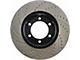 StopTech Sportstop Cryo Drilled and Slotted Rotor; Rear Driver Side (16-24 Camaro LS, LT, LT1)